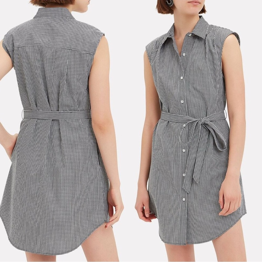 Frame Classic Black and White Checkered Dress